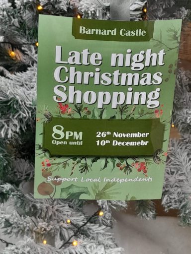 Late night Christmas shopping